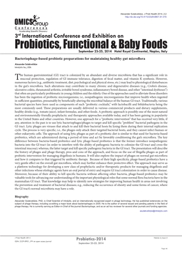 Probiotics, Functional & Baby Foods