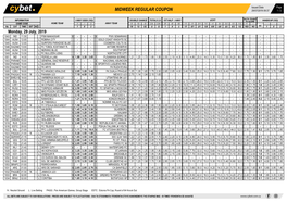 Midweek Regular Coupon 29/07/2019 09:37 1 / 2