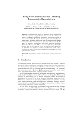 Using Verb Abstractness for Detecting Terminological Inconsistency