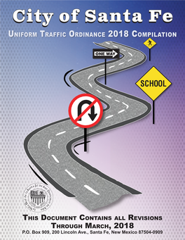 Uniform Traffic Ordinance 2018 Compilation