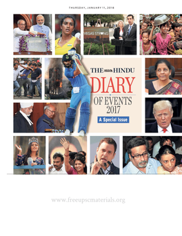 The Hindu Diary of Events 2017 DU LLB NEWS