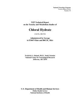 Chloral Hydrate