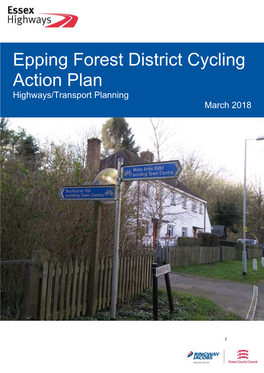 Epping Forest District Cycling Action Plan Highways/Transport Planning March 2018