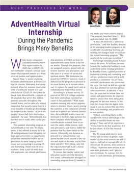 Adventhealth Virtual Internship