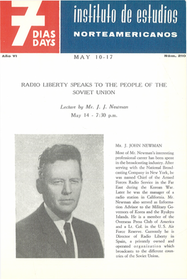 7 Días = 7 Days : Boletín Del Instituto De Estudios Norteamericanos