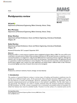 Peridynamics Review