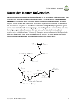 Route Des Montes Universales