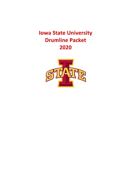 Iowa State University Drumline Packet 2020