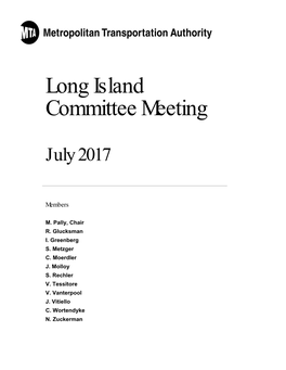 Long Island Committee Meeting