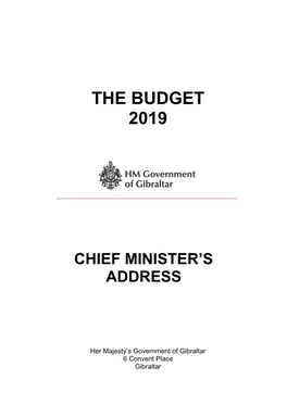 The Budget 2019