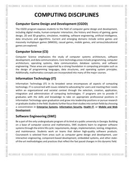 Computing Disciplines