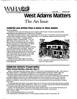 West Adams Matters the Art Issue