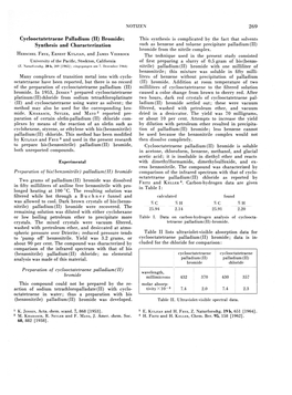 Cyclooctatetraene Palladium (II) Bromide