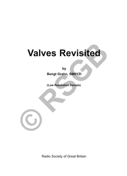 Valves Revisited