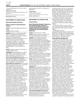 Federal Register/Vol. 79, No. 65/Friday, April 4, 2014/Notices