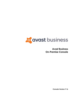 Avast Business On-Premise Console