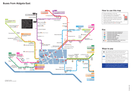 Buses from Aldgate East