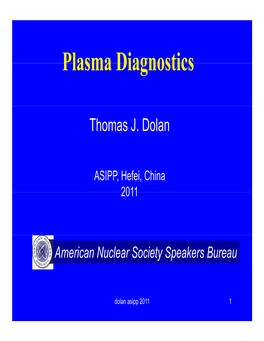 Plasma Diagnostics