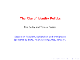 The Rise of Identity Politics