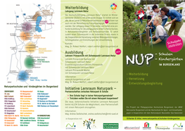 Weiterbildung Ausbildung Initiative Lernraum Naturpark –