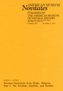 American Museum Published by the American Museum of Natural History Central Park West at 79Th Street New York, N.Y