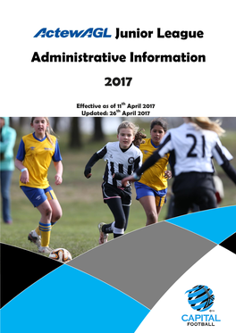 Junior League Administrative Information