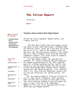Falcon Report Nov2.Pub