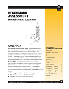 Benchmark Assessment Magnetism and Electricity
