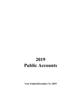 2019 Public Accounts