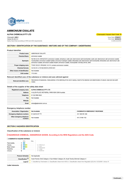 SDS-Ammonium-Oxalate.Pdf