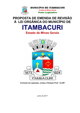 Lei Orgânica Municipal De Itambacuri