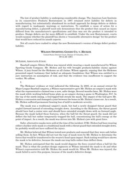 WILSON SPORTING GOODS CO. V. HICKOX United States District Court, District of Columbia, 2013