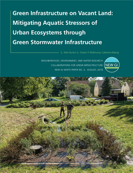 Mitigating Aquatic Stressors of Urban Ecosystems Through Green Stormwater Infrastructure