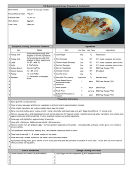 Item Unit Size Unit Type Instructions 1 Flattop Grill 1 6Oz FL Pasteurized 2