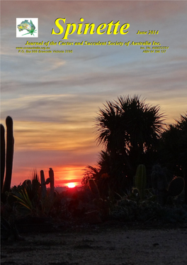 Journal of the Cactus and Succulent Society of Australia Inc
