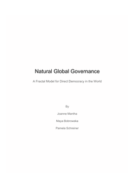 Natural Global Governance