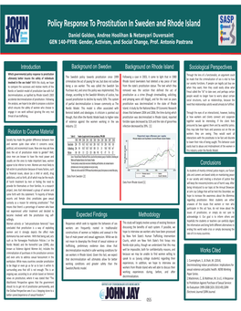 Policy Response to Prostitution in Sweden and Rhode Island