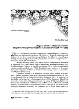 Dzieje Ochotniczej Straży Pożarnej W Zbuczynie W Latach 1916-2006