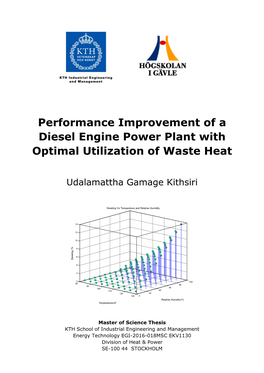 Performance Improvement of a Diesel Engine Power Plant with Optimal Utilization of Waste Heat