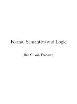 Formal Semantics and Logic.Pdf