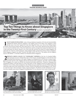 Top Ten Things to Know About Singapore in the Twenty-First Century by Charles Chao Rong Phua
