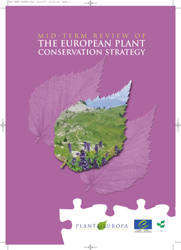 THE EUROPEAN PLANT CONSERVATION STRATEGY J MID TERM PLANTA EU2 22/6/05 11:04 Am Page 2