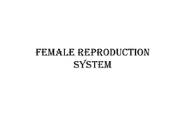 Female Reproduction System