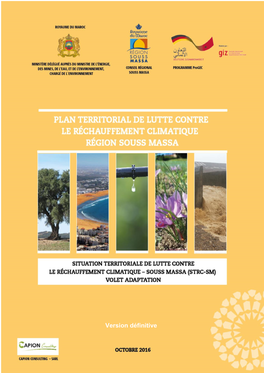 Version Définitive Situation Territoriale De Lutte Contre Le Réchauffement Climatique – Souss Massa | Capion Consulting