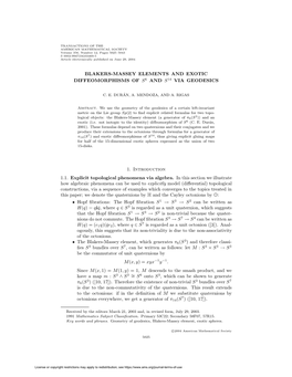 Blakers-Massey Elements and Exotic Diffeomorphisms of S6 and S14 Via Geodesics