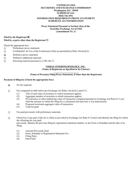 Information Required in Proxy Statement Schedule 14A Information