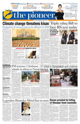 Climate Change Threatens Kisan