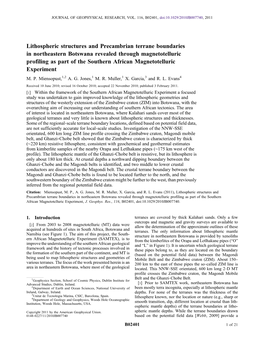 Lithospheric Structures and Precambrian Terrane Boundaries In