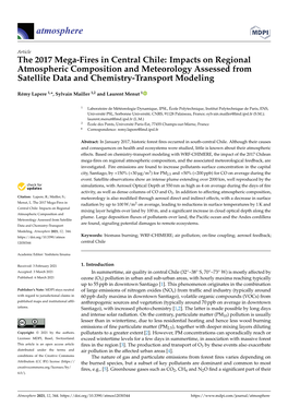 The 2017 Mega-Fires in Central Chile: Impacts on Regional Atmospheric Composition and Meteorology Assessed from Satellite Data and Chemistry-Transport Modeling