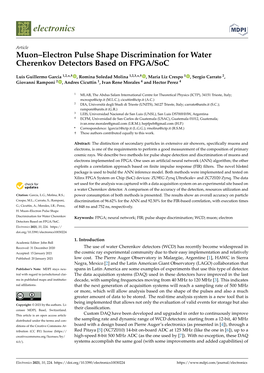 Muon–Electron Pulse Shape Discrimination for Water Cherenkov Detectors Based on FPGA/Soc